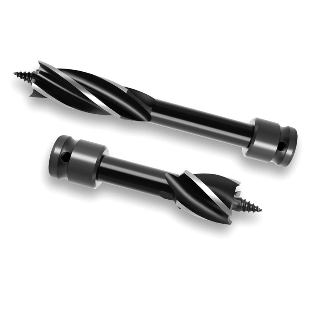 Set burghie melc 6 piese din oțel cu conținut ridicat de carbon, 4 muchii, 4 caneluri pentru prelucrarea lemnului