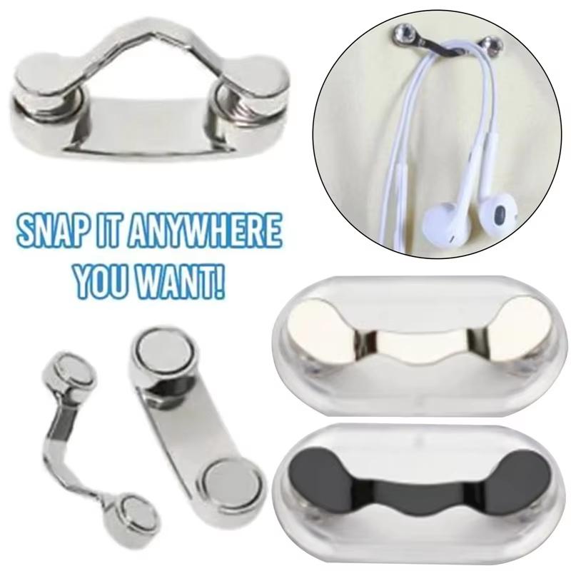 Magnetic Hang Eyeglass Holder Pin Brooch Fashion Multi Function Portable Clothes Clip Magnet Glasses Headset Line Clips
