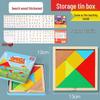 Wooden Tangram Puzzle Toy for Children and Students