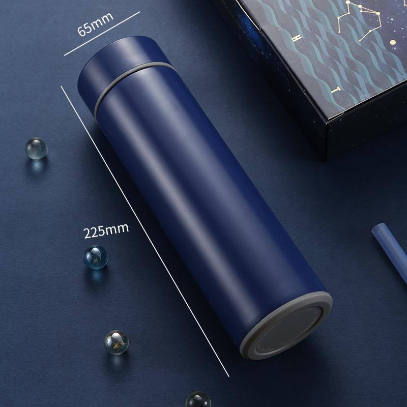 Portable  Intelligence Thermos Cup 500ml Vacuum Flasks Portable Stainless Steel Thermos Cup Water Bottle Travel Tea Mug Office Thermos Cup