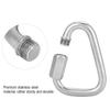 Langlebiger sicherer Expresskarabiner Outdoor Edelstahl Mellon-Verschlüsse zum Klettern M12
