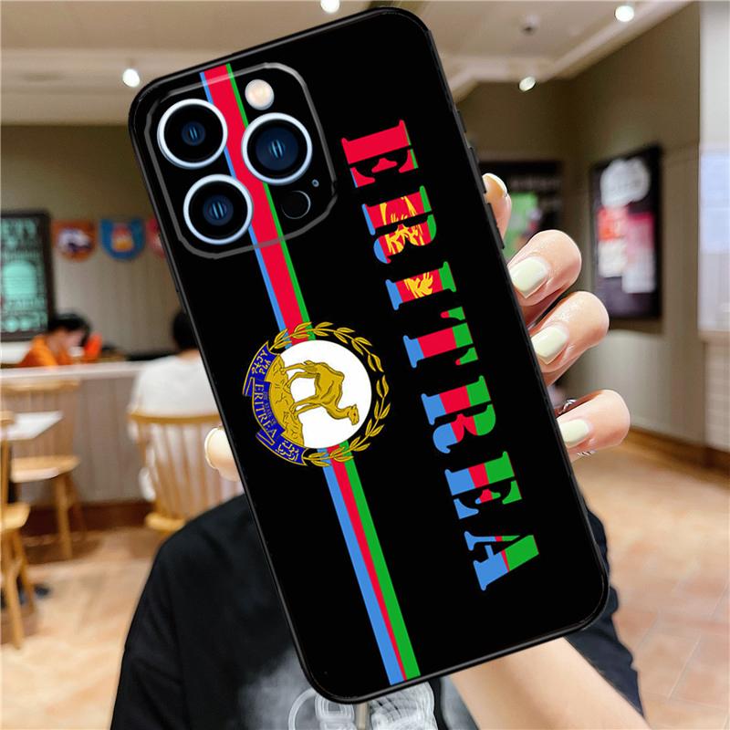 

Eritrea Flag Cool Phone Case For iPhone 11 12 13 14 16 15 Pro Max Mini XS X XR 7 8 Plus Soft Cover Shell iPhone 16 Pro