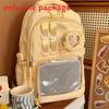 College Style Transparent Backpack With Nylon For School And College Students