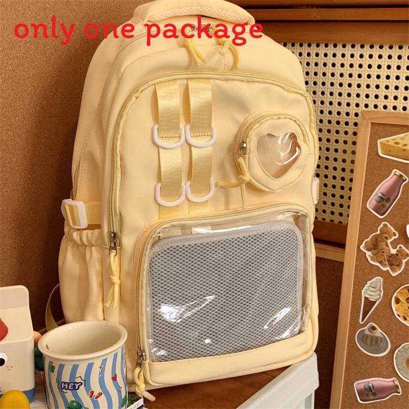College Style Transparent Backpack With Nylon For School And College Students