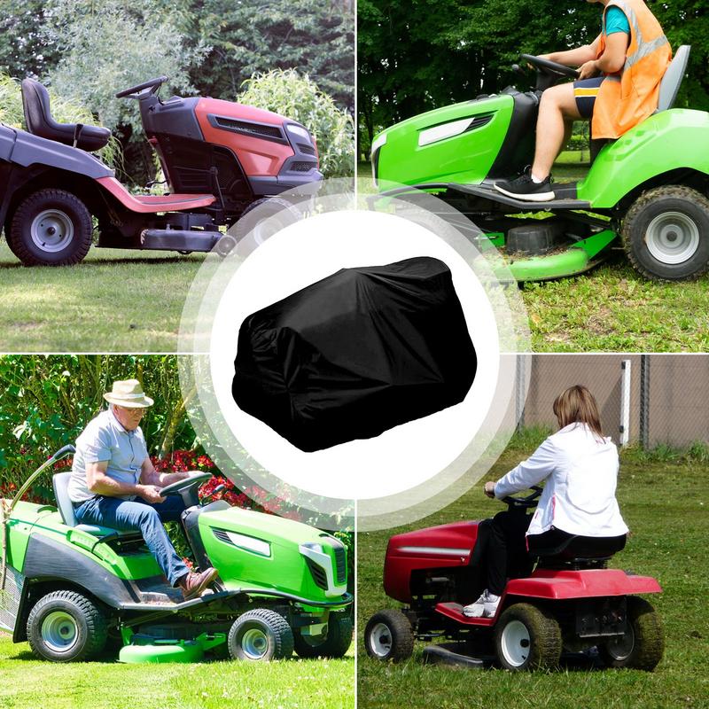 Lawn Mower Cover Waterproof Snowblower Cover Shade UV Protection Tractor Covers For Yard Garden Furniture Motorcycle Quad Bikes
