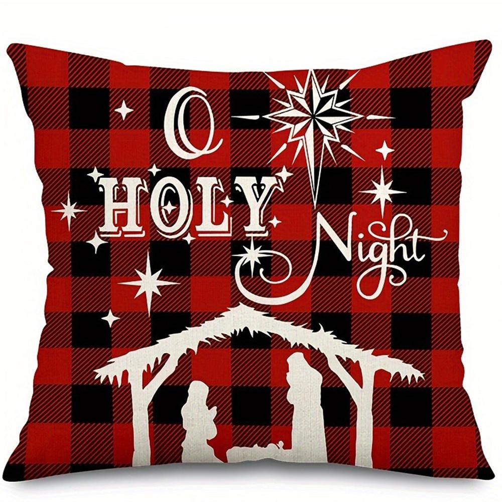 Christmas Decoration Pillowcase Merry Christmas New Year Gift Living Room Sofa Cushion Cover Room Home Decoration