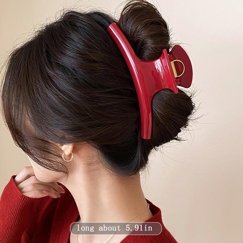 Elegante Pinza per Capelli Grande Solida da 5,91 pollici per Donne Ornamento per Capelli Lunga per Capelli Spessi Clip per Capelli Fascia per Capelli Accessori per Capelli