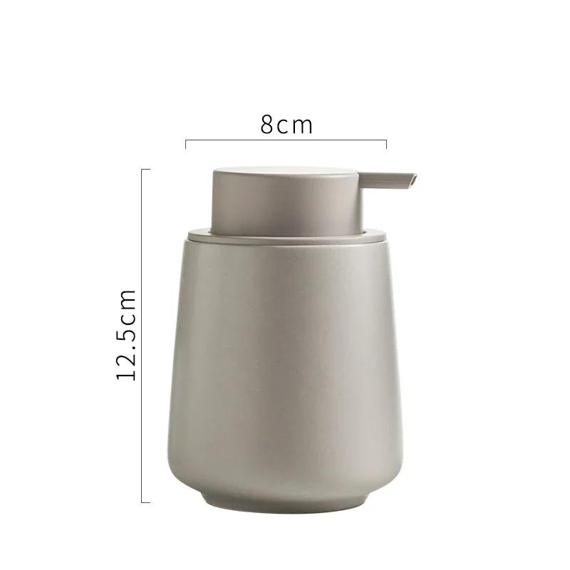 Nordic Ceramic Foam Bottle Simple Lotion Bottle Hand Sanitizer Bath Gel Shampoo Foam Press Bottle Bathroom Accessories