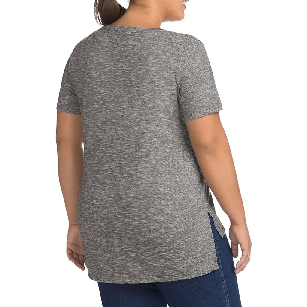 Women's Plus Size Fashion Round Neck Pullover Print Loose Casual Top T-Shirt