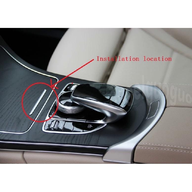 Styling auto potrivit pentru Mercedes Benz 2016-2017 E-class W213/2015-2017 C-class W205 Autocolant decorativ pentru panoul central al consolei