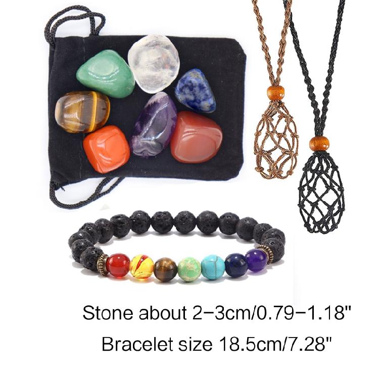 Empty Crystal Stone Holder Necklace Rope Cord Stone Bracelet Jewelry DIY Gift