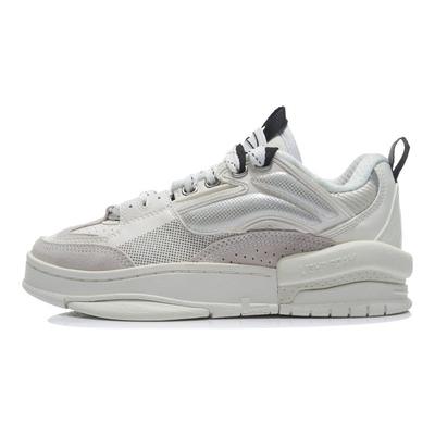 Li Ning Wei Wu Zen Reflective Casual Rebound Wear-Resistant Lightweight Non-Slip Low-Top Skate Shoes Women Sneaker White AGCR272-2