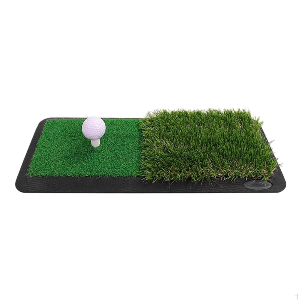 Golf Practice Mat with Rubber Base Compact NonSlip for Golfers, Beginners, Home,