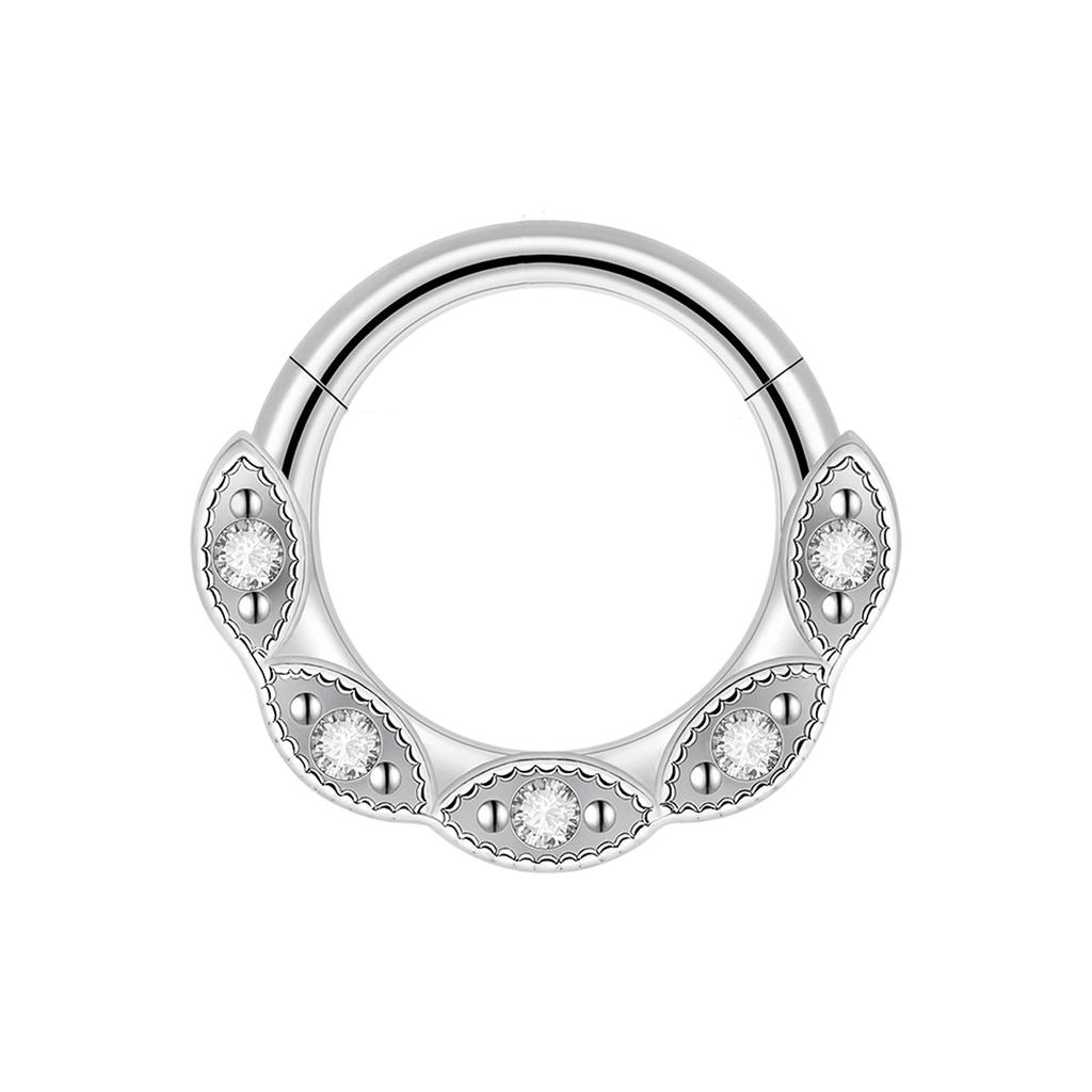 Multifunctional Nose Ring Seamless Design Comfortable Wear Body Piercing Jewelry Stainless Steel Fashion Accessories