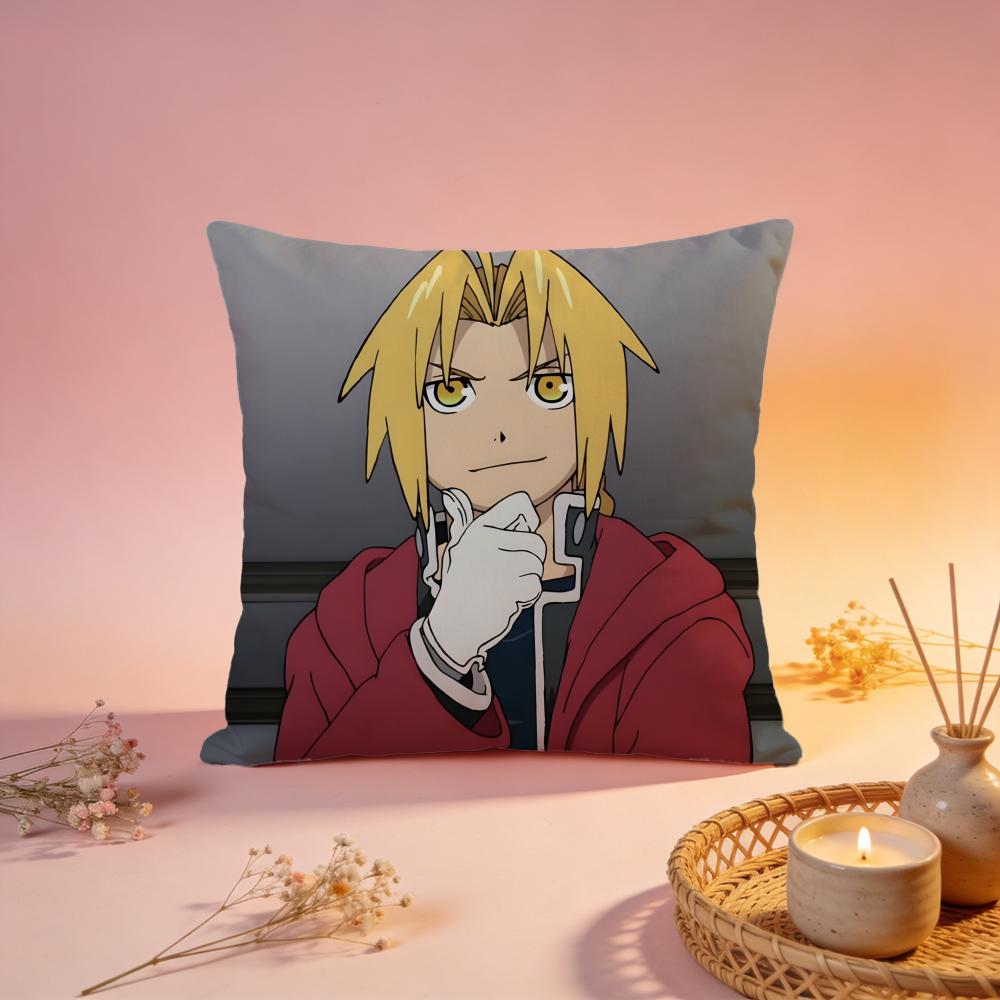 Hot FFULLMETAL ALCHEMISTiou Cushion Cover Comfortable Durable Pillow Cover MultiScene for Home Office Car Sofa