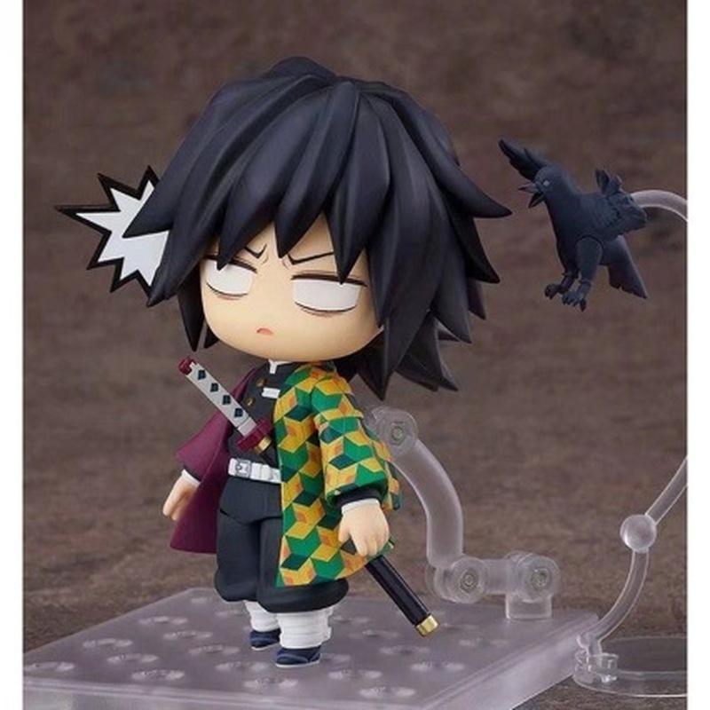 New Lover Kimetsu No Yaiba Tomioka Giyuu #1408 Action Figure Model Toy Change Face Giyuu Figurine Cute Toys 10cm