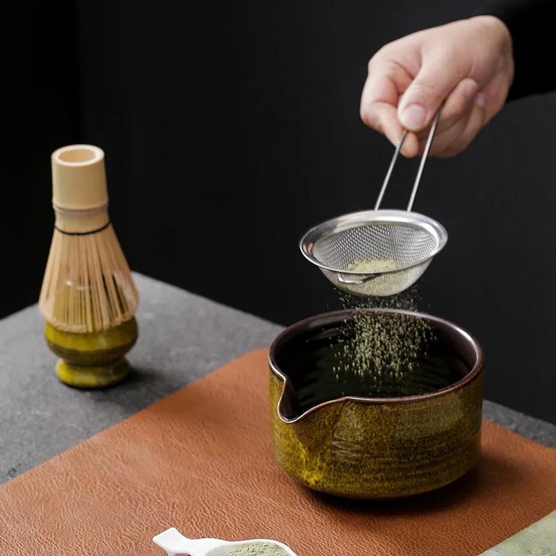 4/7-teiliges Japanisches Matcha-Set Sicherer Bambusbesen Teelöffel Tee-Sets Indoor Getränkeladen Teezubereitungswerkzeuge Zubehör