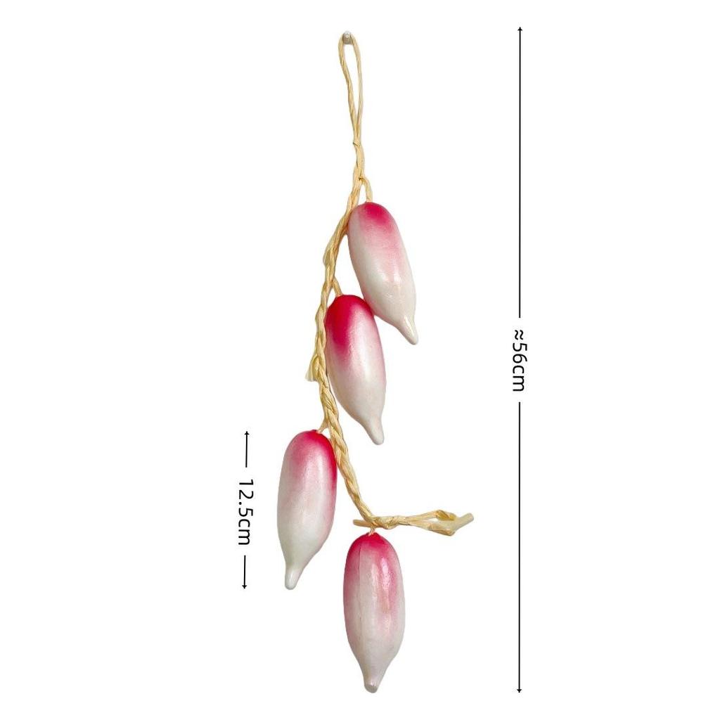 Realistic Hanging Vegetable String: Chili, Potato, Corn, Garlic, Peanut Props for Yard or Restaurant Decor