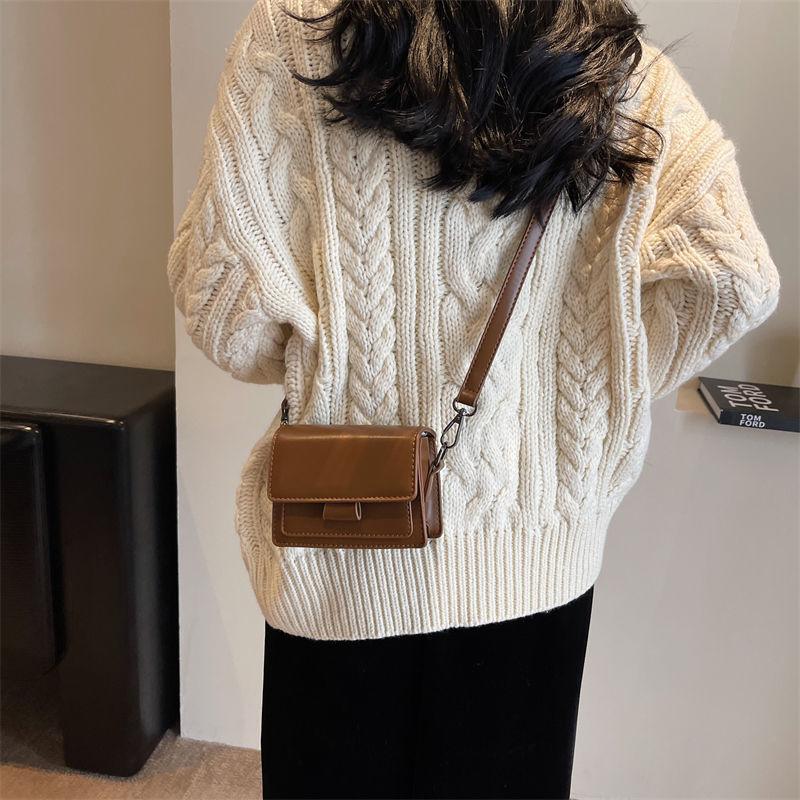 

Autumn and winter high-end bag women s popular new trendy Korean version versatile single shoulder crossbody fashion small square bag