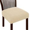 Jacquard Chair Seat Cover Elastic Chair Slipcovers for Home Banquet Dining Room Solid Color Removable Washable Chair Covers