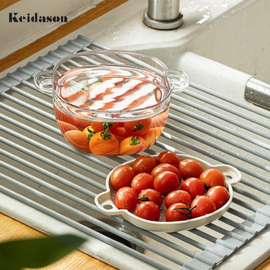 Useful Food Grade PET Vegetable Washing Basket Colander Fruit Kitchen Accessories