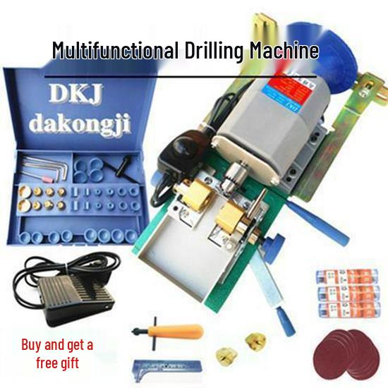 Pearl Punching Machine: Mini Jade Beads DIY Drill for Home & Craft Use