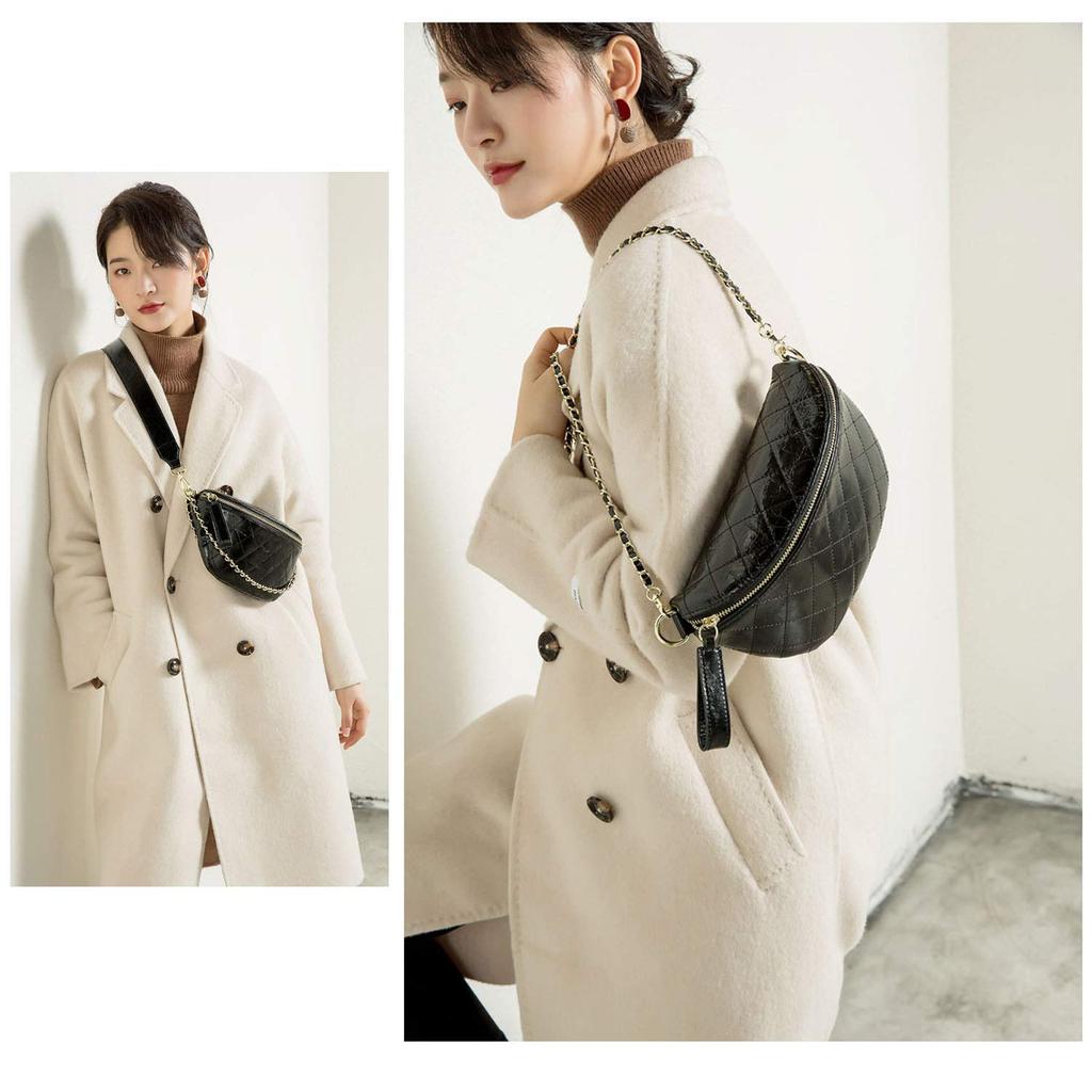 Small Crossbody Shoulder Cute and Popular Leather Chain PU Leather Mini Fits Long Quilted Bag [D-mmsu] Women's Bag, Bag, Bag, Bag, Wallets, 3-Way