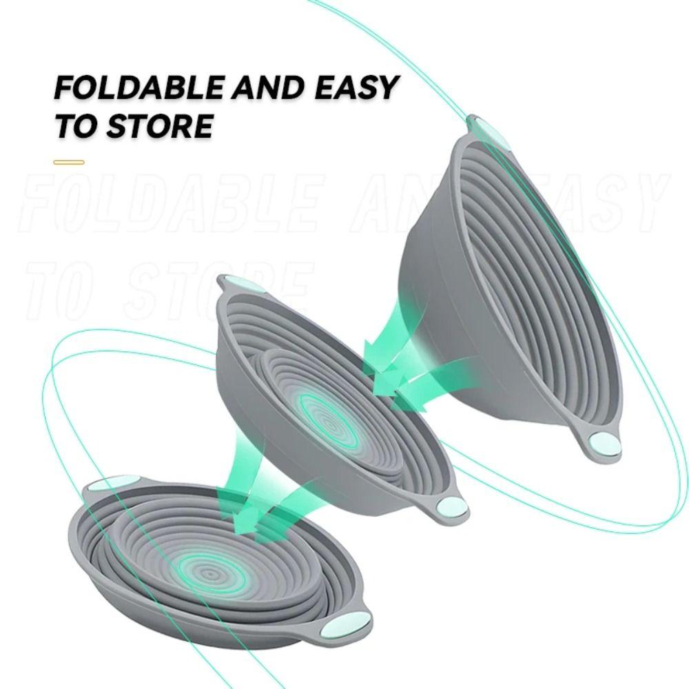 Foldable Silicone Bread Basket Food Grade Silicone Fermentation Container  Bread Making