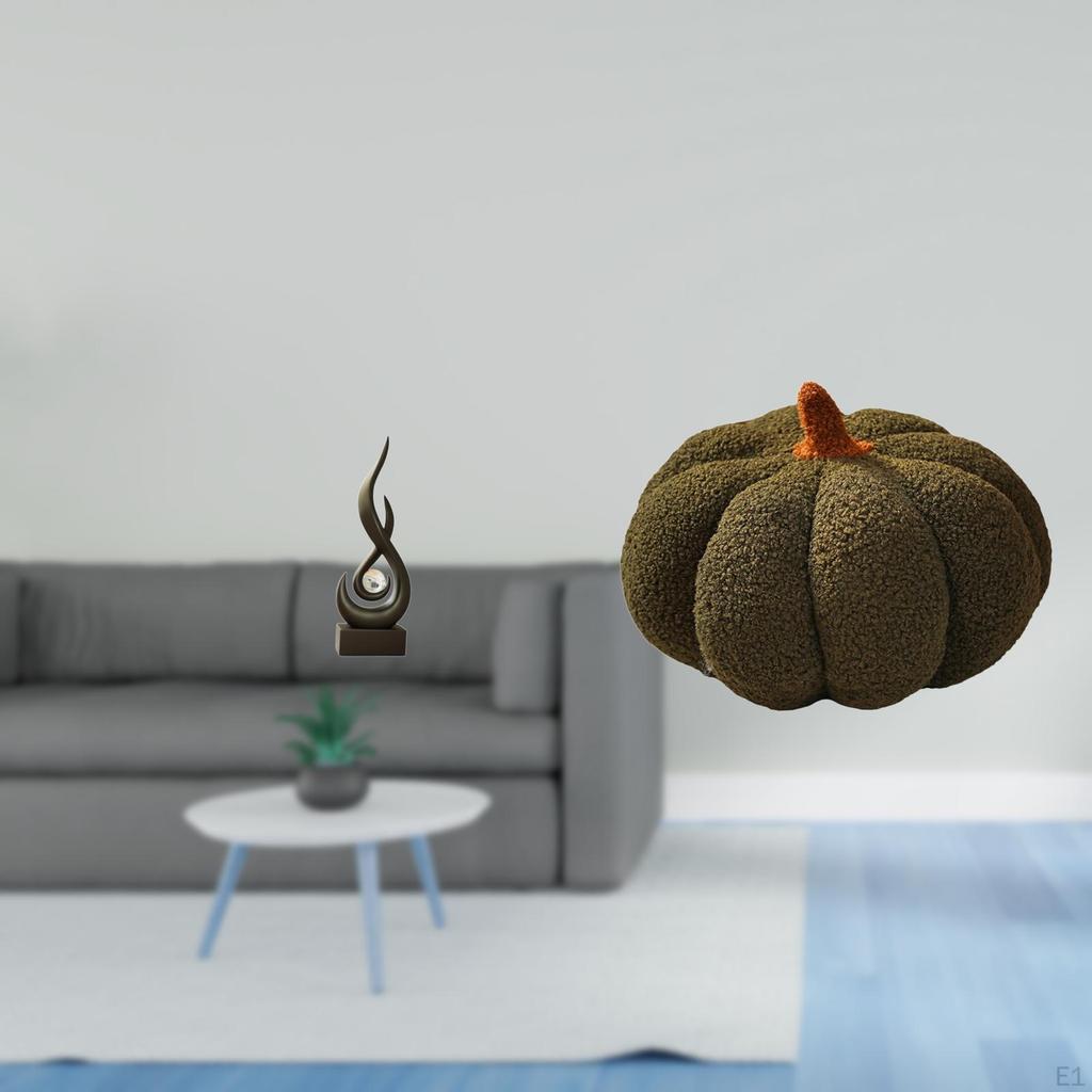 Abstract Pumpkin Fire Statue Ornament Craft Keepsake Resin Flame Figurine Modern Art Sculpture