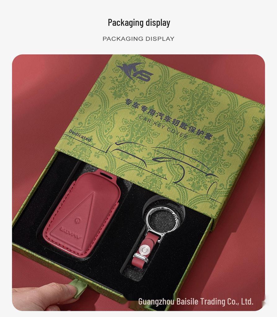 Anti-Scratch Genuine Leather Key Case for Avatr 07/06, 12, and 11 Cars
