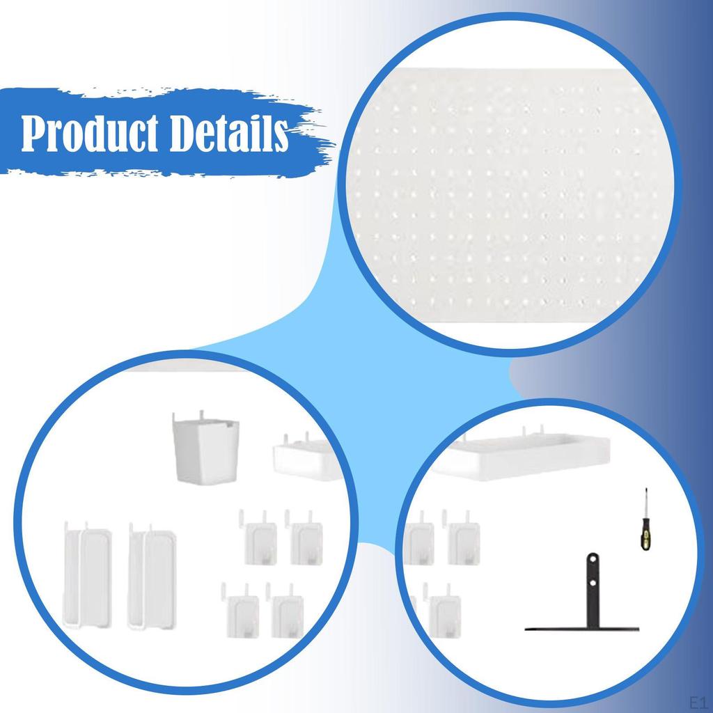 Pegboard Combination Kit Tabletop Display Storage Accessories Decoration Partition Baffle