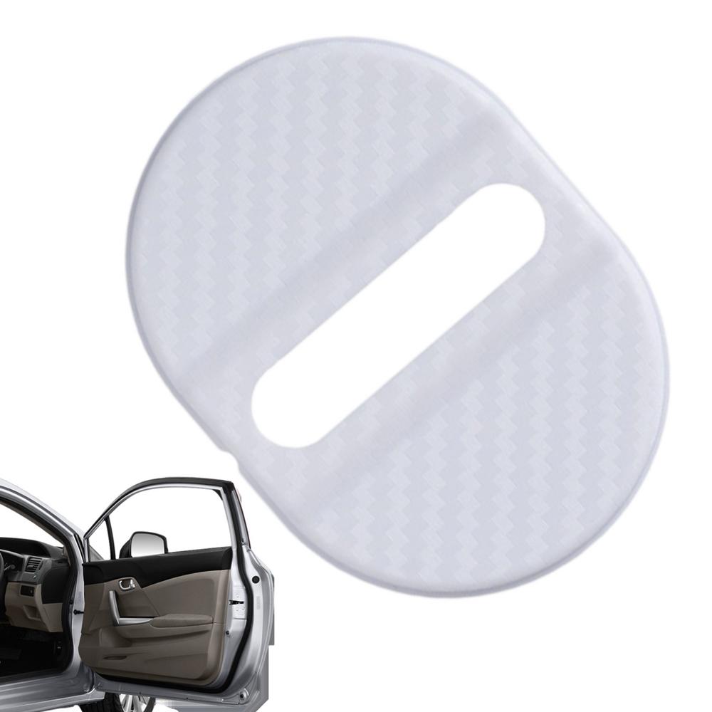 

Крышка дверной защелки для автомобилей, шумопоглощающая крышка дверного замка, 4 шт., крышка дверной защелки, амортизирующая защита дверного замка автомобиля белый