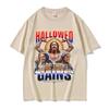 Hallowed Be Thy Gains Jesus Pump Cover Funny Meme Tshirts Unisexs Humor Fitness Muscular T Shirts Unisex Women Casual Cotton Tshirt