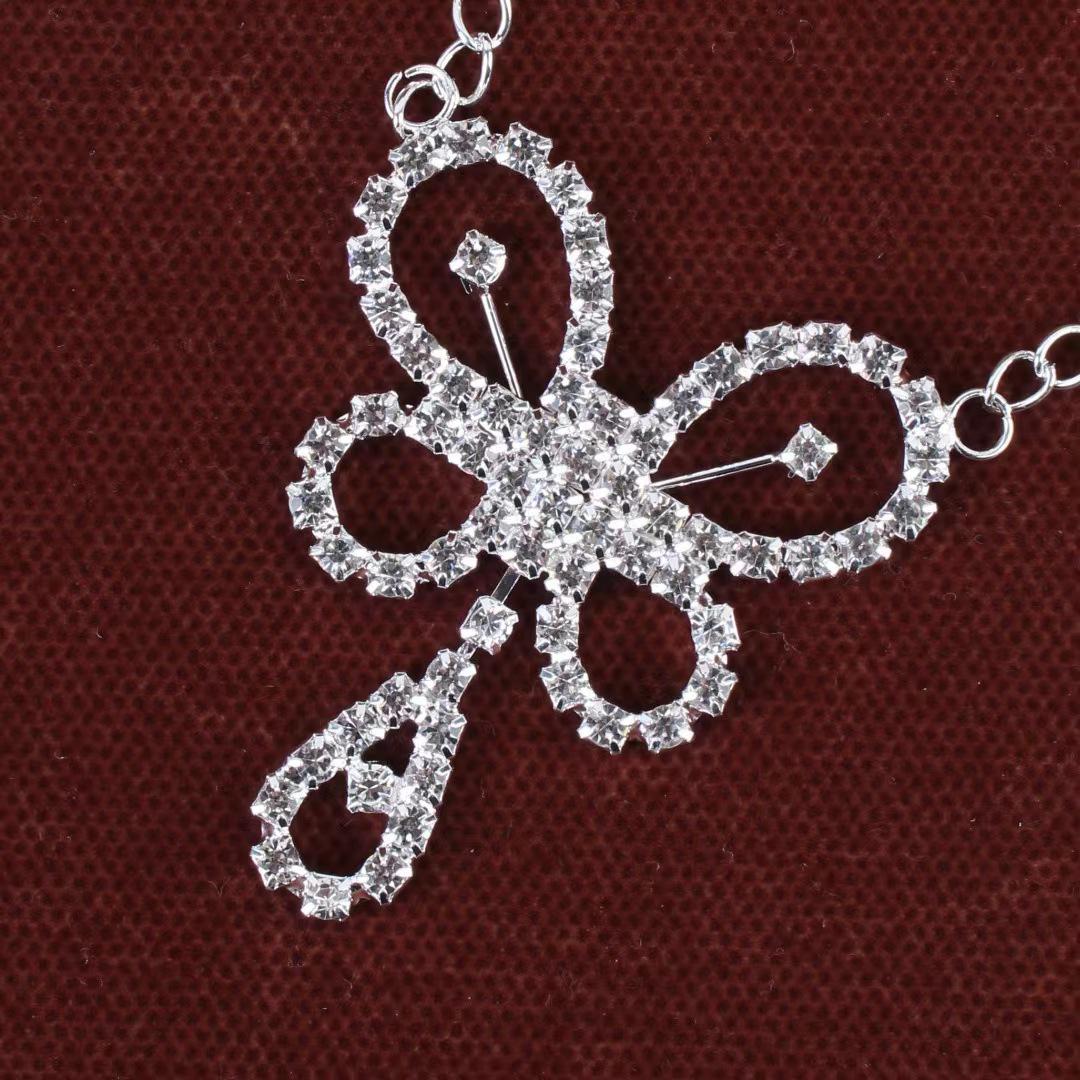 Versatile Butterfly Rhinestone Waist and Body Chain Fashion Accessory