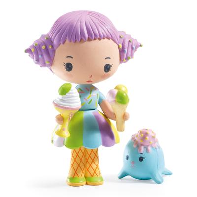 DJECO Teeny Tutti & Frutti Lalka Zabawka dla Dziewczynek, Zabawa w udawanie, Zabawka edukacyjna, Prezent dla Dzieci w wieku 4+ lat, Urocza, Styl skandynawski [DJECO Teeny