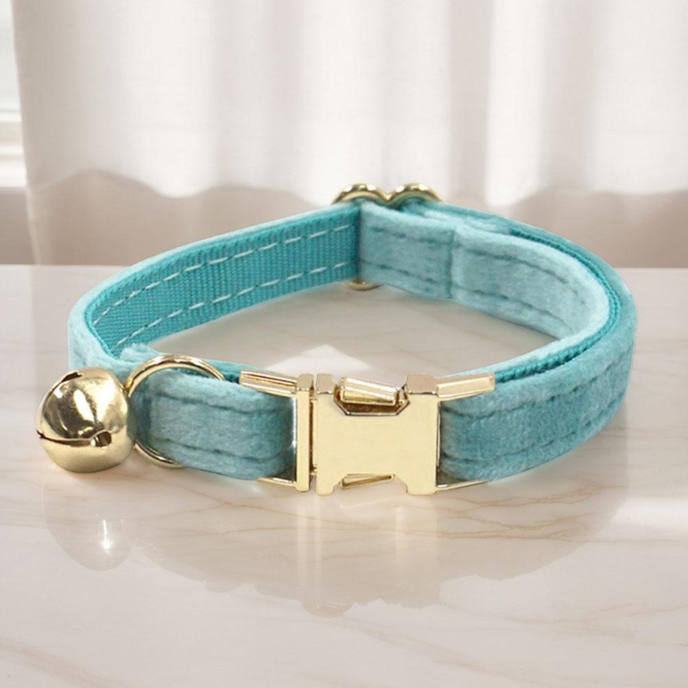Smart Cat Collar with Bell Personalised Pet Accessories Lightweight Cat Dog Tracker Compatible with iOS and Android