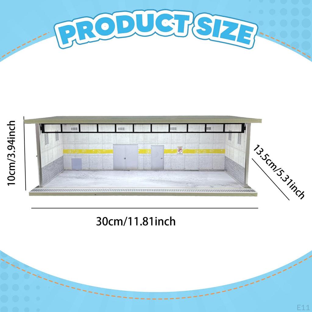 1/64 Diecast Modellauto Vitrine Garage für Spielzeugautos mit Licht Sammlungszubehör Sammlerstück