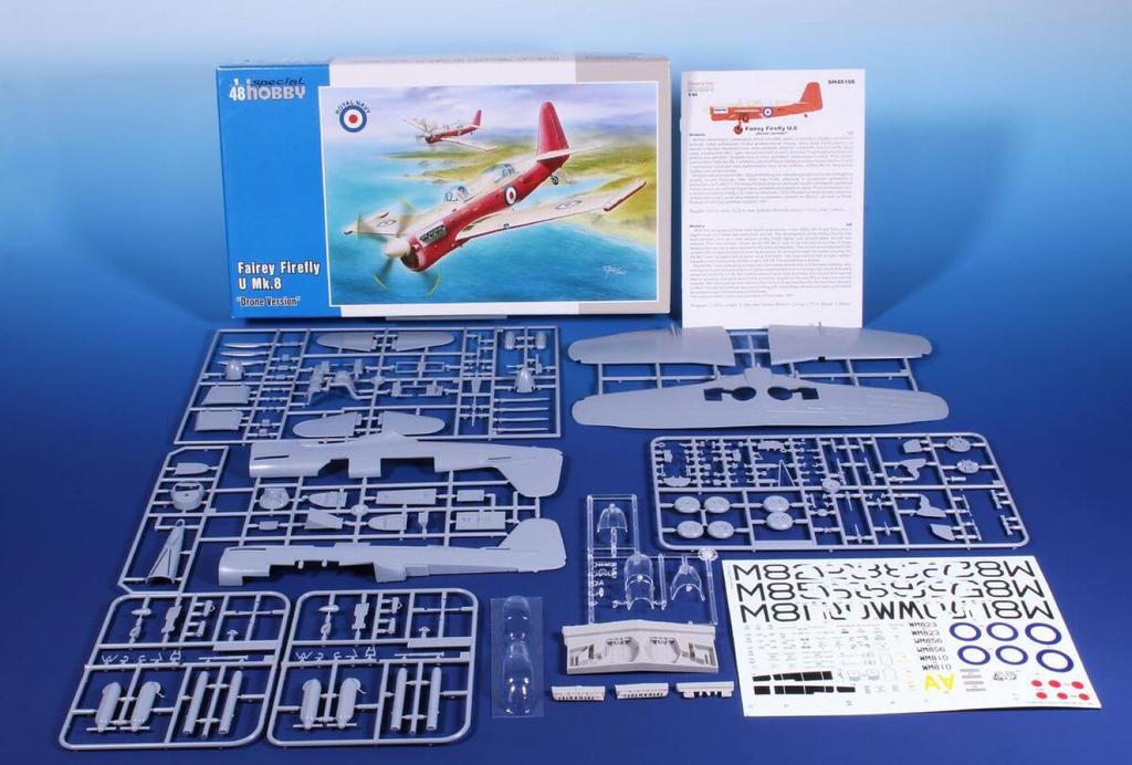 Special Hobby 1/48 British Fairey Firefly U Mk.8 Unmanned Target Aircraft Plastic Model SH48166n