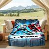 1PC Custom Name Hockey Players Action outdooor Flannel blankets Throw Blanket All-Season Throw Gift Bedspread for Couch, Bed, Camping Holiday Birthda
