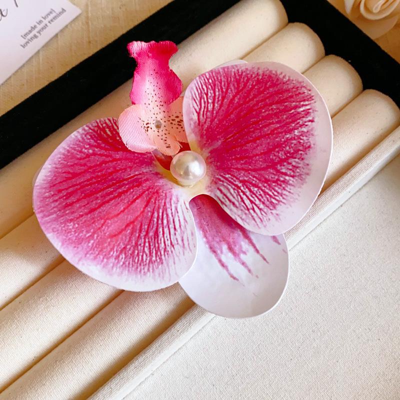 Rote Spinnenlilie Acryl Haarspange: Retro chinesischer Stil Haarschmuck