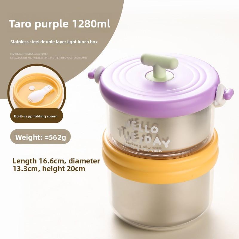 Modern Minimalist Stainless Steel Insulated Soup Container For Office And Travel