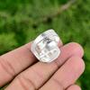 Natural Lemon Chrysoprase Statement Adjustable Ring 925 Silver For Women
