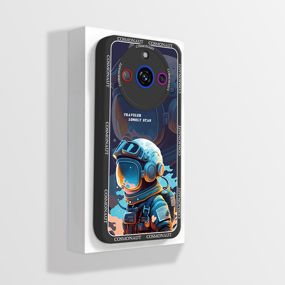 

For Realme 11 Pro Case Realme 11 Pro+ Cover Popular Flower Astronaut Liquid Silicon Bumper For Realme11 Pro Plus 5G Phone Covers Realme 11 Pro Plus
