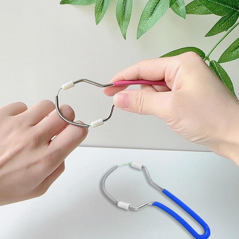 Women Facial Hair Removal Epilator Stick Steel Roller Smooth Spring Bend Face Cleaning Spring Hair Removal Epilator 2Pcs