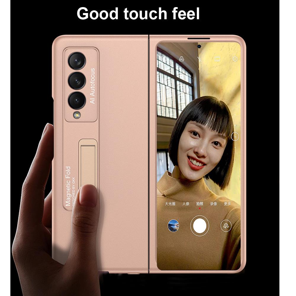 For Samsung Galaxy Z Fold 3 Case With Kickstand Ultra Thin Armor Shockproof Case For Samsung Z Fold 3 5G Phone Case Cover
