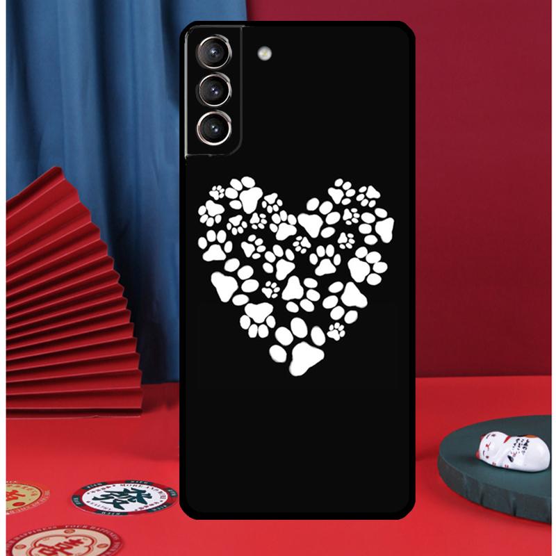 Cat Dog Paw Design Phone Case For Samsung Galaxy S25 Ultra S9 S10 S20 S21 S22 Plus S23 FE S24 Ultra Back Cover