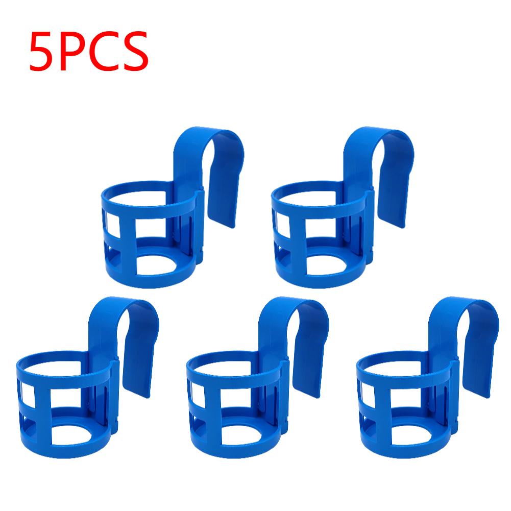 1-5Pcs Swimming Pool Side Water Cup Hanging Holder Reusable Storage Shelf Beverage Drinks Beer Rack Cup Holder for Swimming Pool