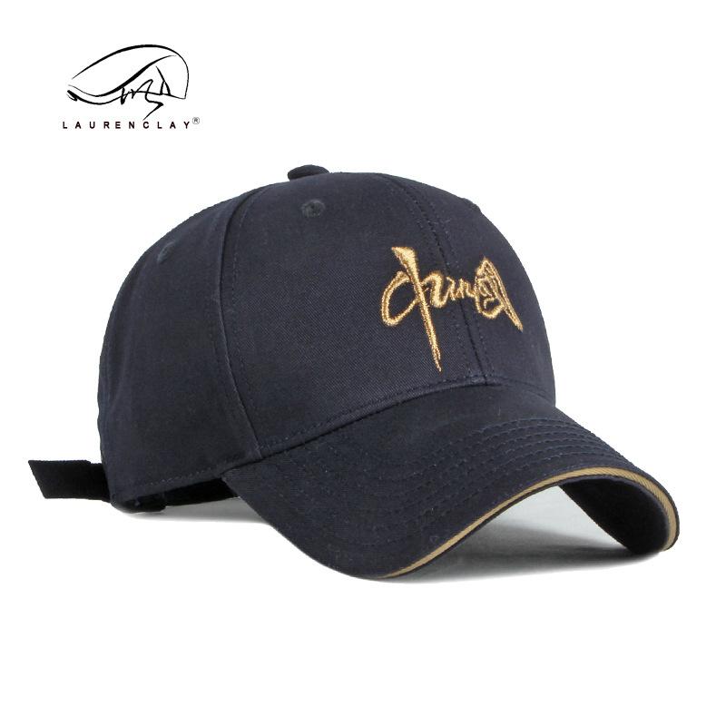 

Show high-end new hat unisex personalized embroidery medium baseball cap hard top casual sunscreen cap Adjustable чорний