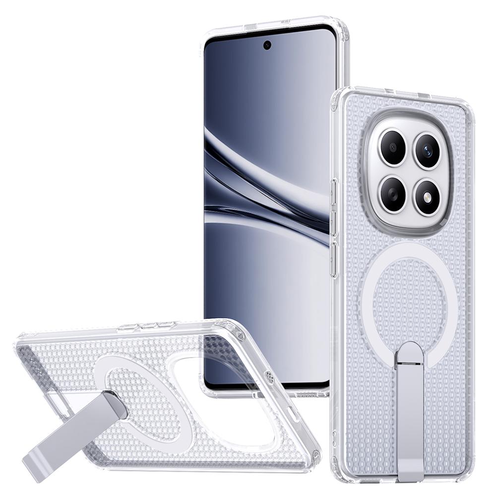 KEYSION Hollow Heat Dissipation Case for Redmi Note 15 Pro+ 5G 15 Pro 4G Magnetic Cooling Hide Stand Shockproof Phone Back Cover