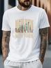 2024Mode Casual New York Tryck Herr Casual 100% Bomull Kortärmad Vår Sommar Utomhus Bros. Topp T-shirt
